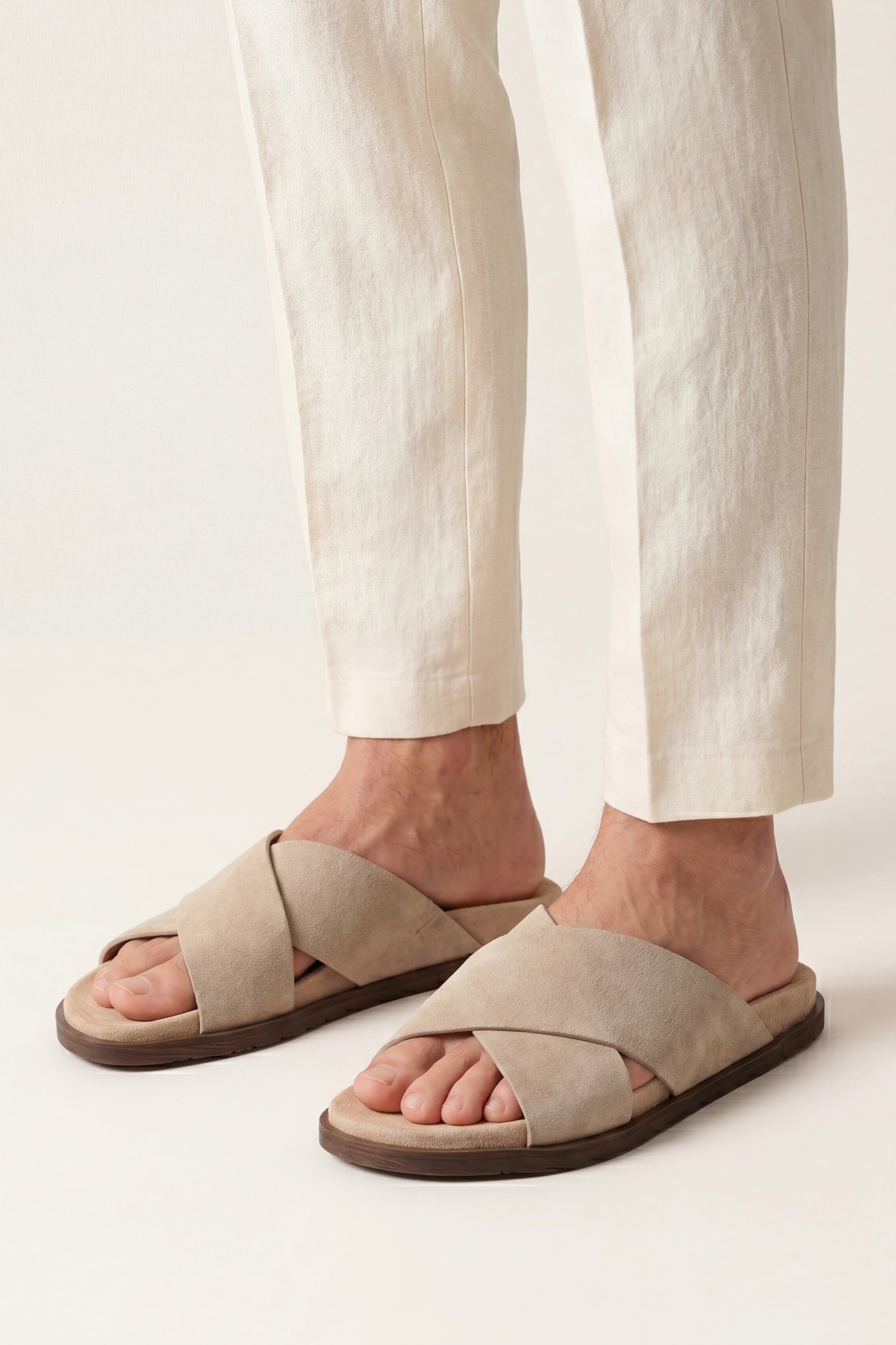 Como Cross Slides Beige