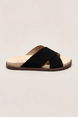 Como Cross Sandal Black