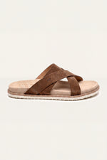 Ravello Cross Sandal Brown