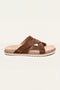 Ravello Cross Sandal Brown