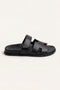 Matera Leather Strap Sandal Black