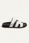 Matera Leather Strap Sandal White