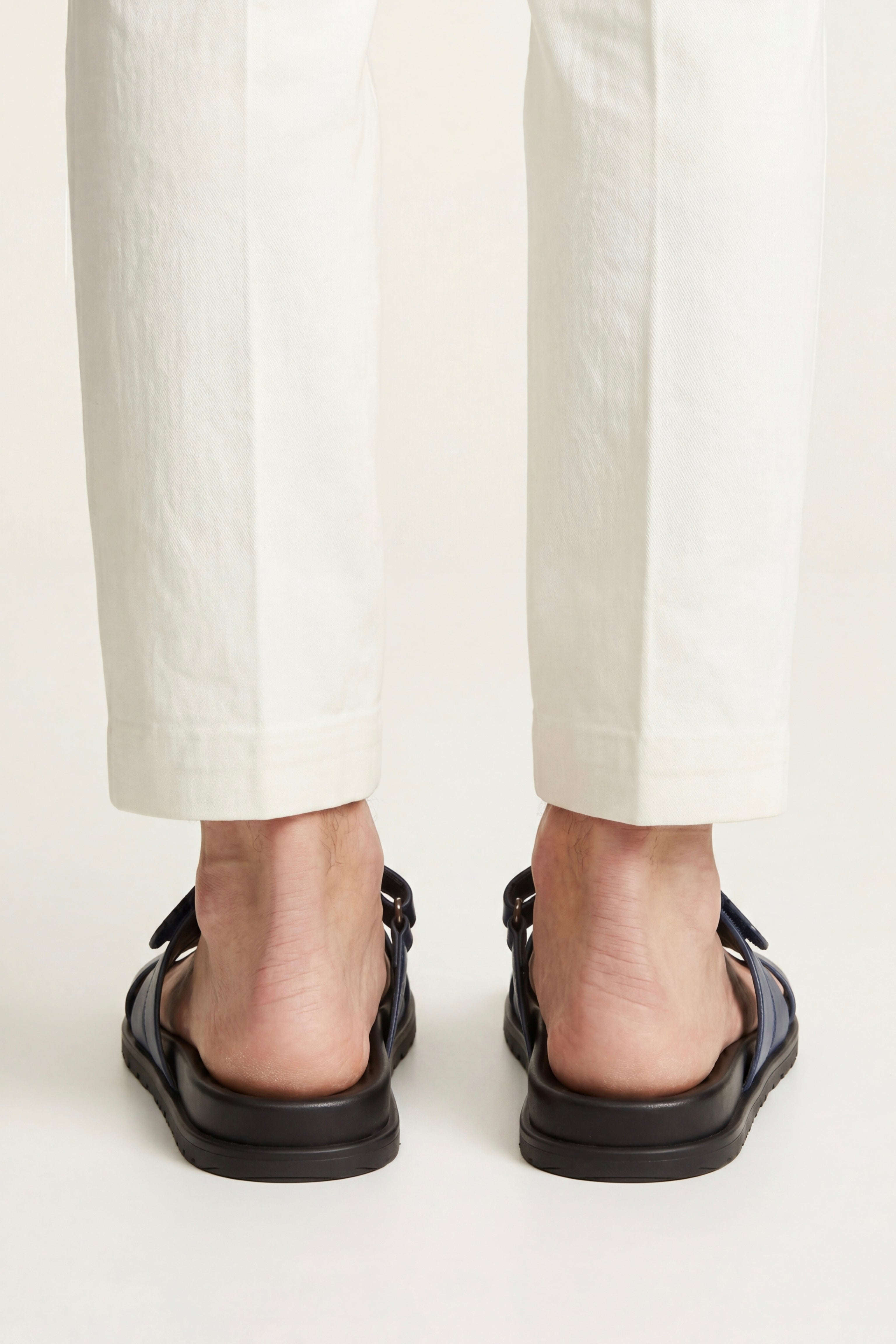 Matera Leather Strap Sandal Blue