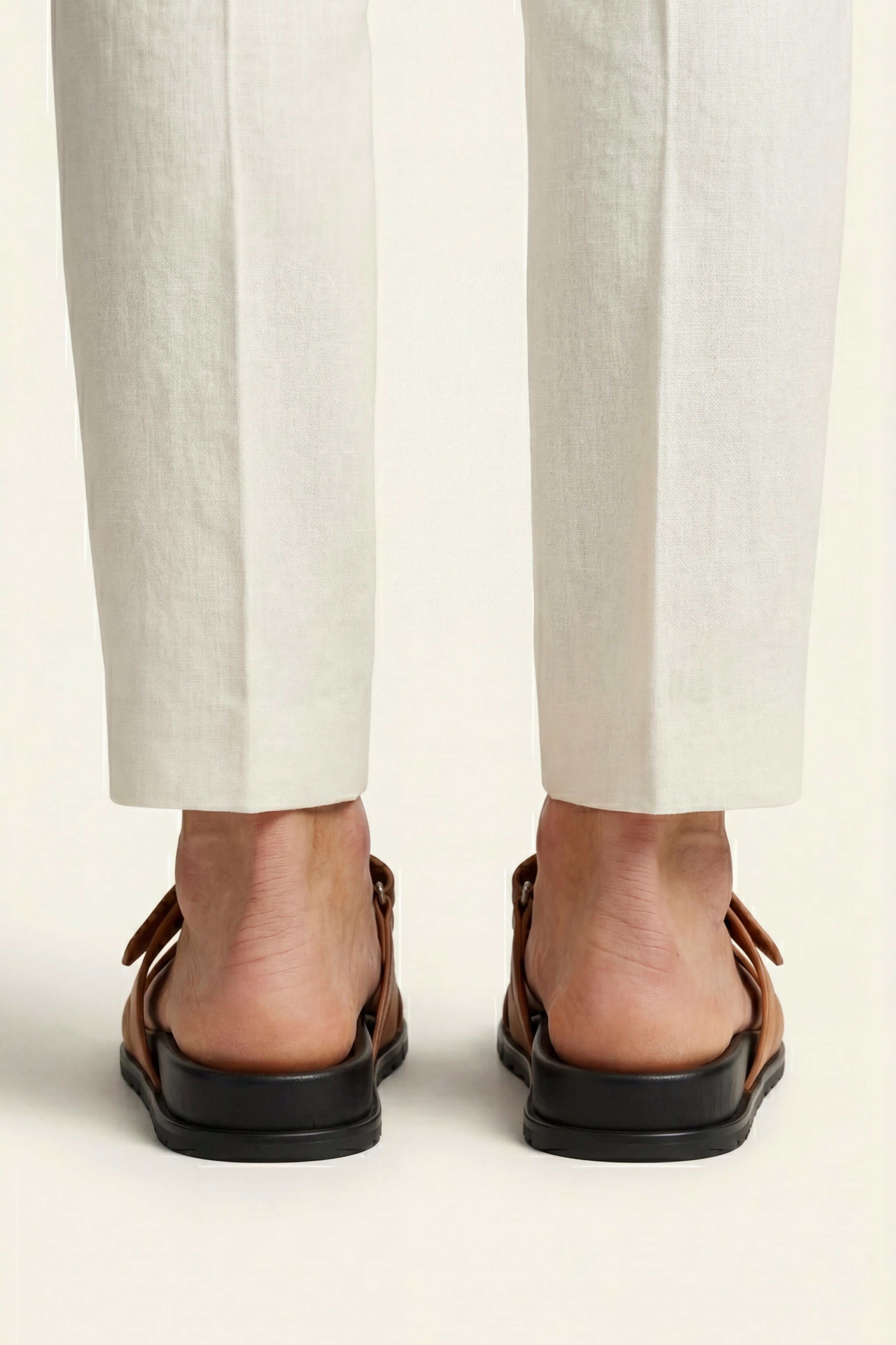 Matera Leather Strap Sandal Tan
