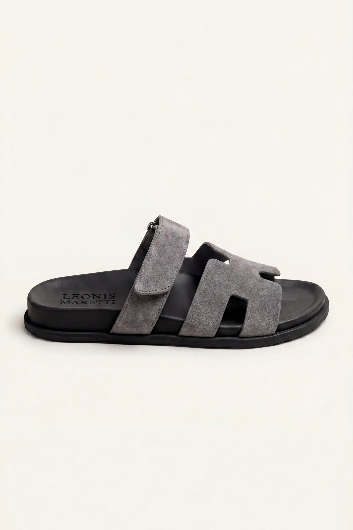 Matera Suede Strap Sandal Grey