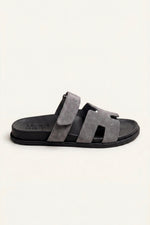 Matera Suede Strap Sandal Grey