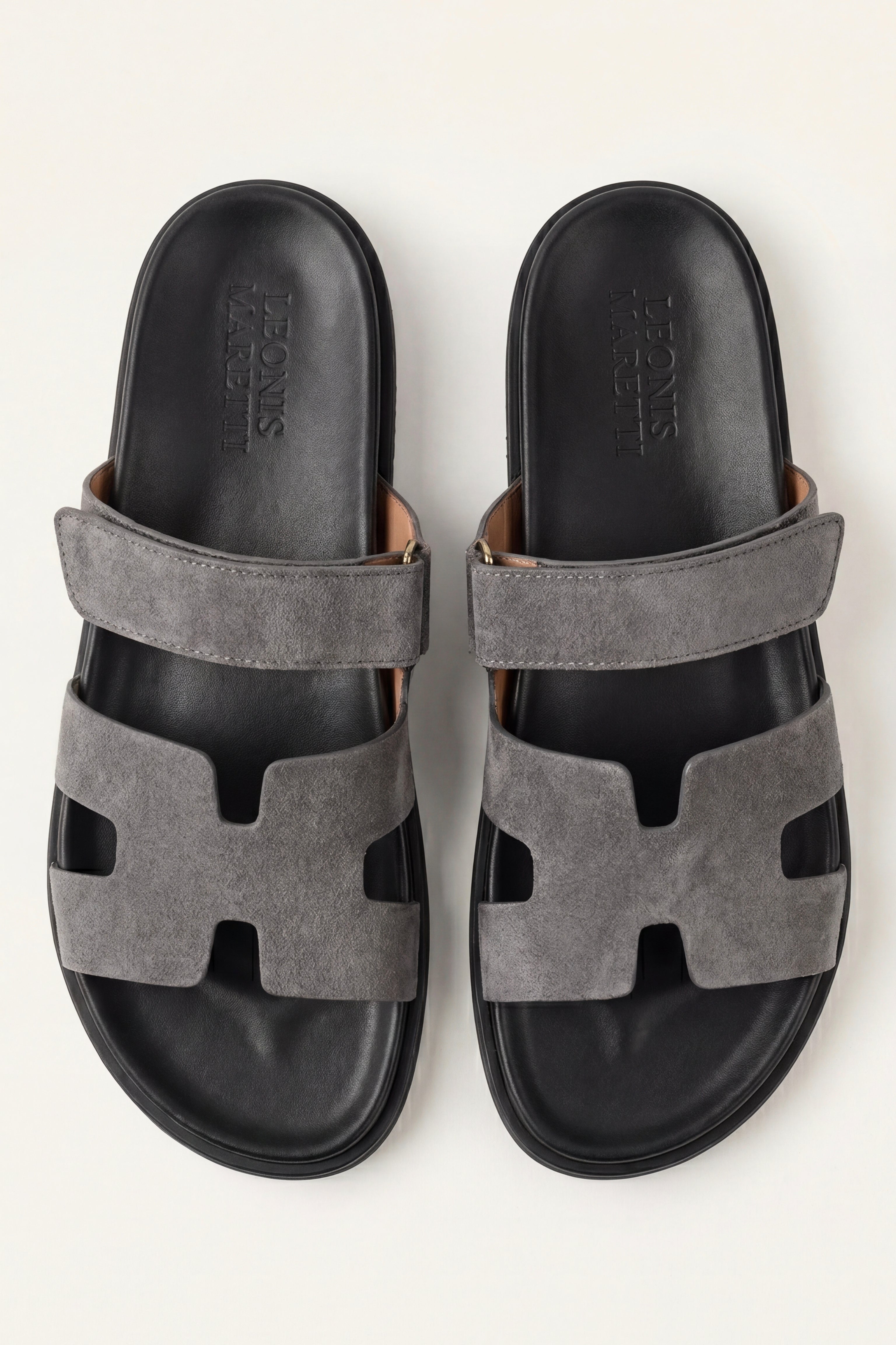 Matera Suede Strap Sandal Grey