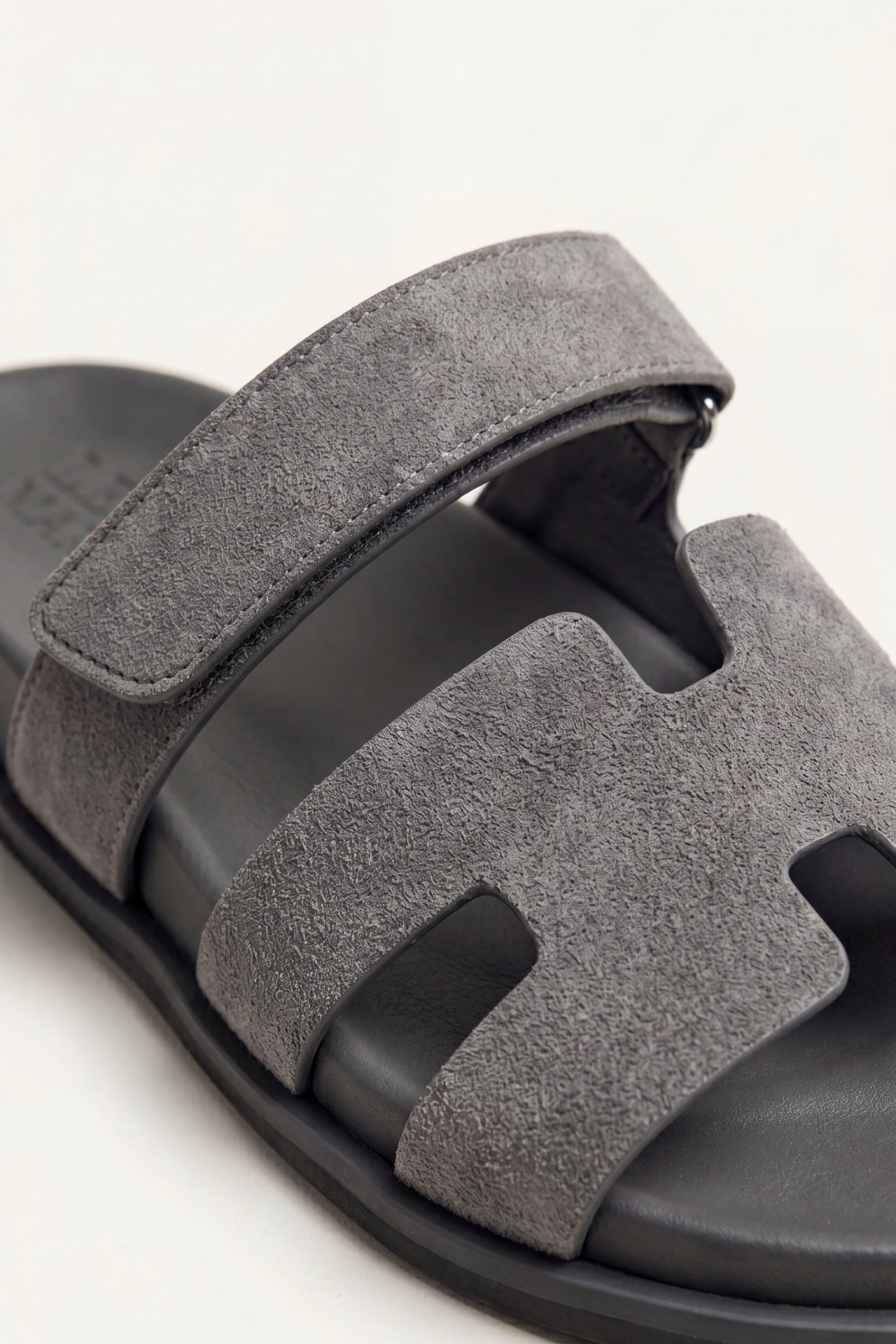 Matera Suede Strap Sandal Grey
