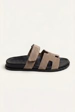 Matera Suede Strap Sandal Taupe