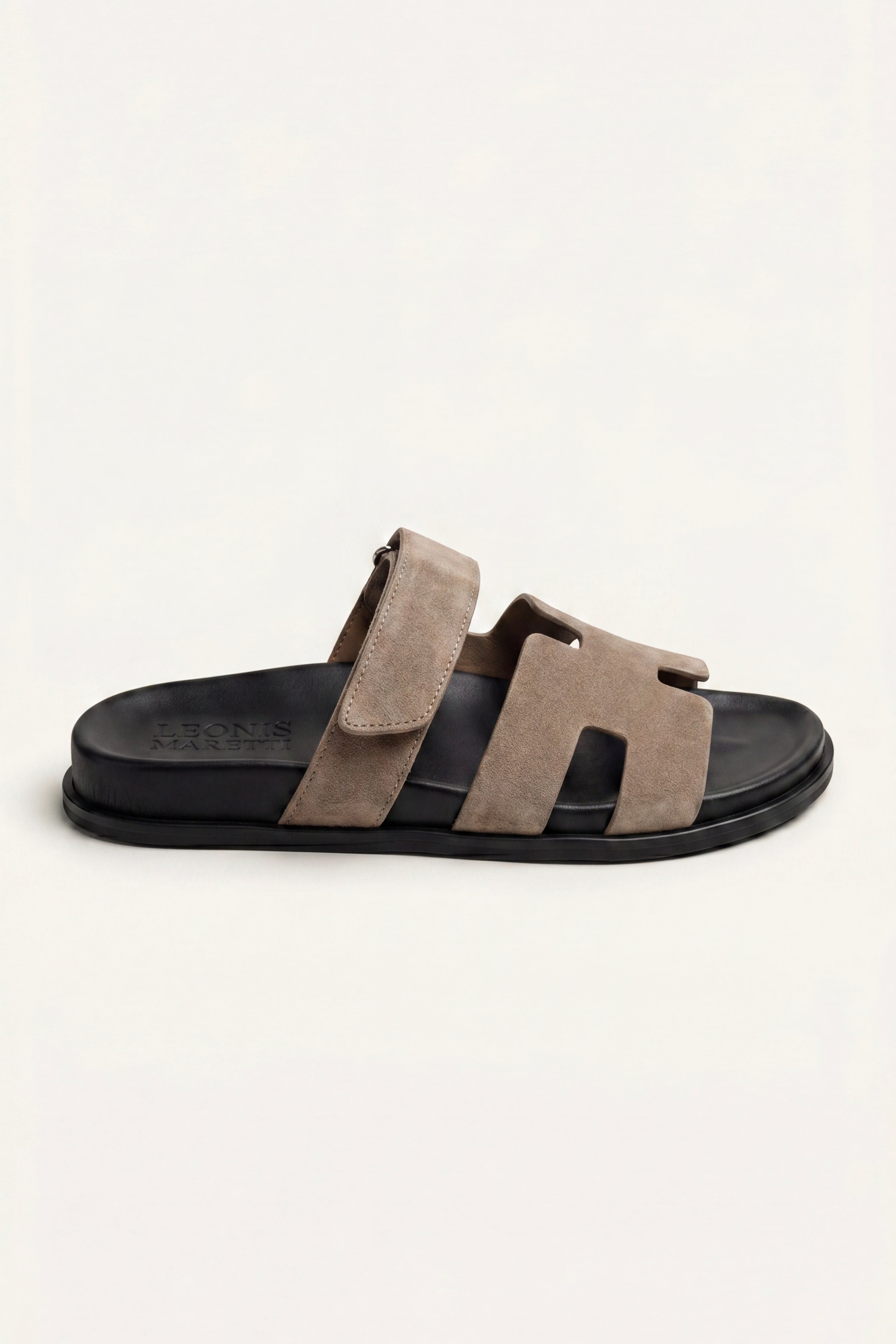 Matera Suede Strap Sandal Taupe