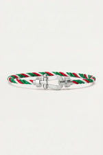 Ortigia Platinum Bracelet Green/Red/White