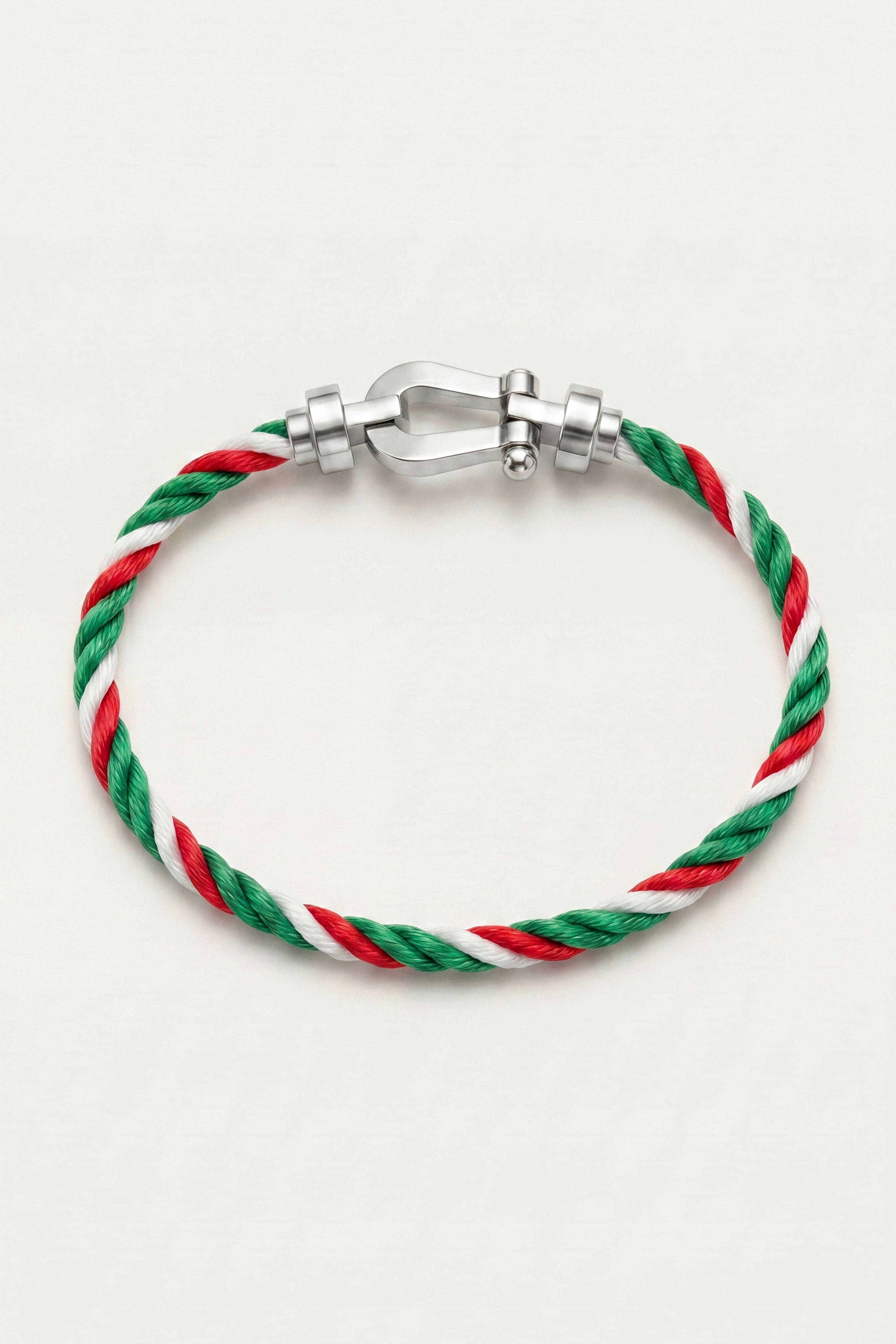Ortigia Platinum Bracelet Green/Red/White