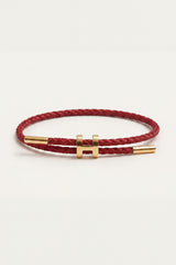 Savona Woven Bracelet Burgundy