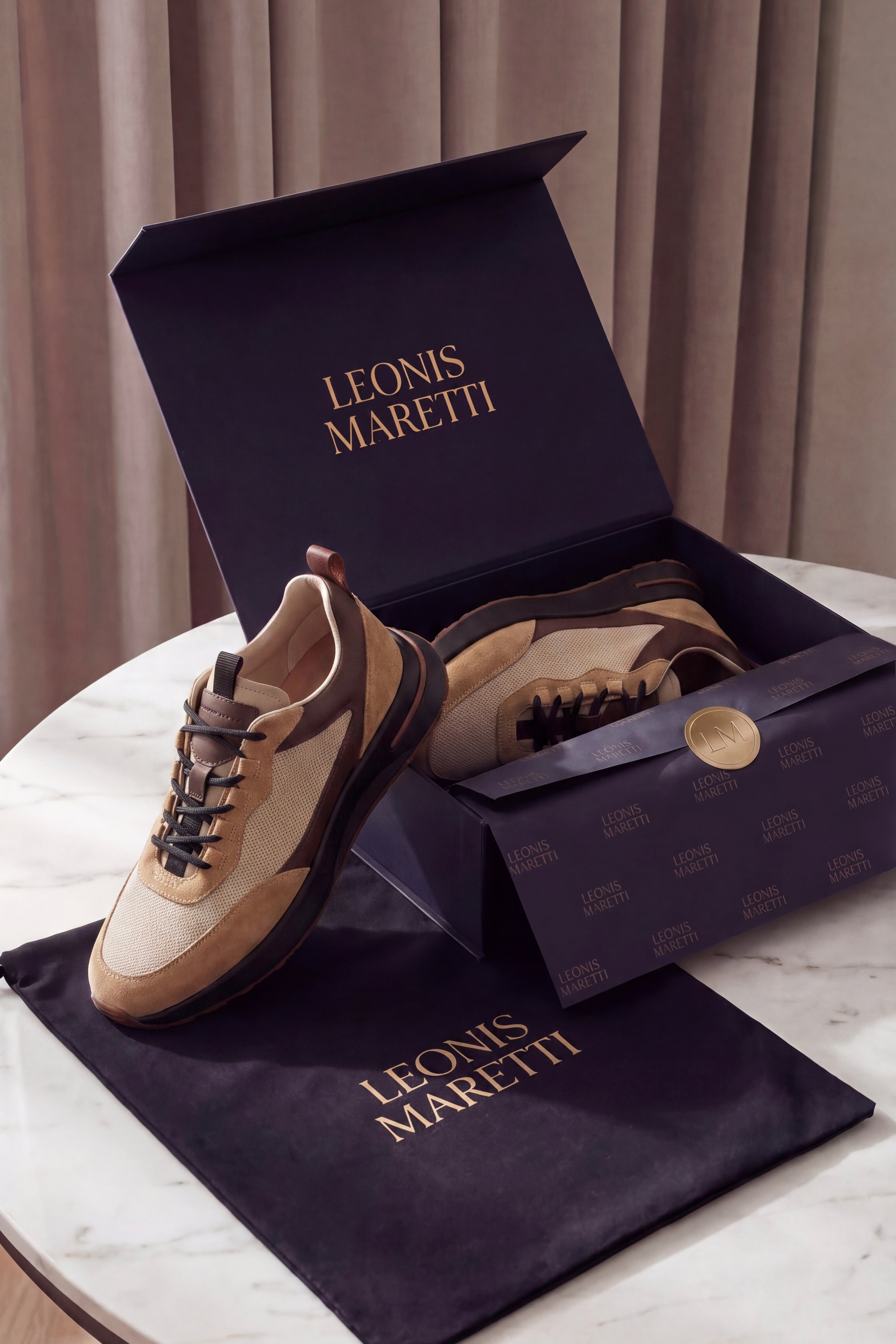 Maretti Sneaker V2 Camel Brown