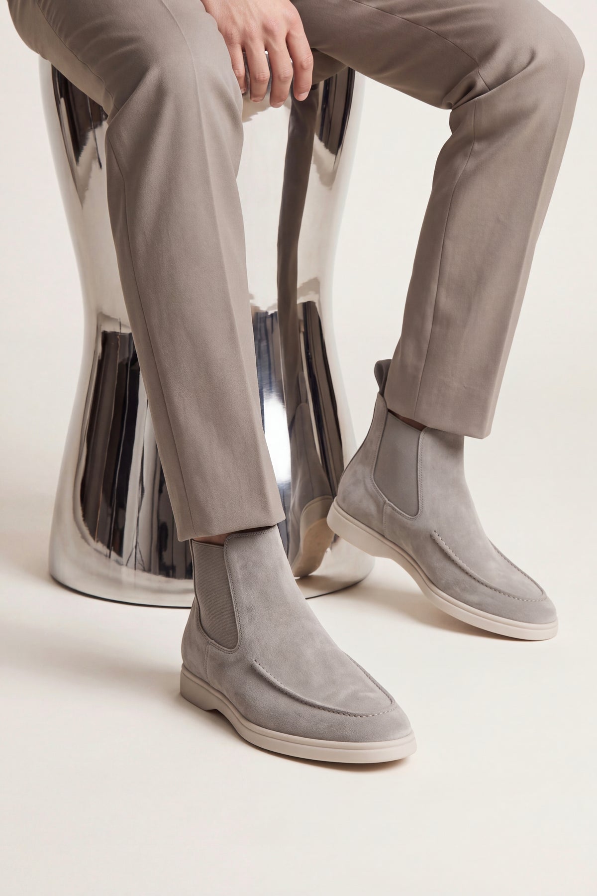 Mantova Chelsea Boots Light Grey