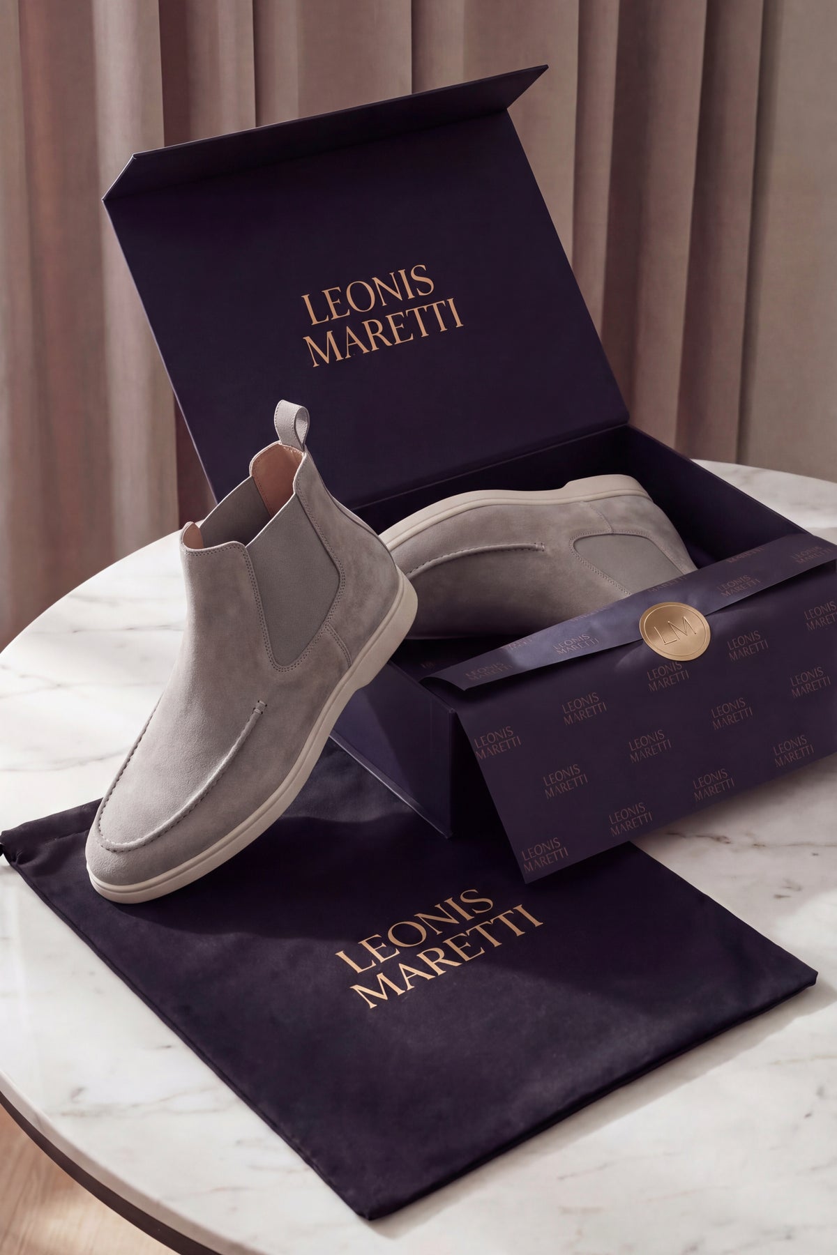 Mantova Chelsea Boots Light Grey