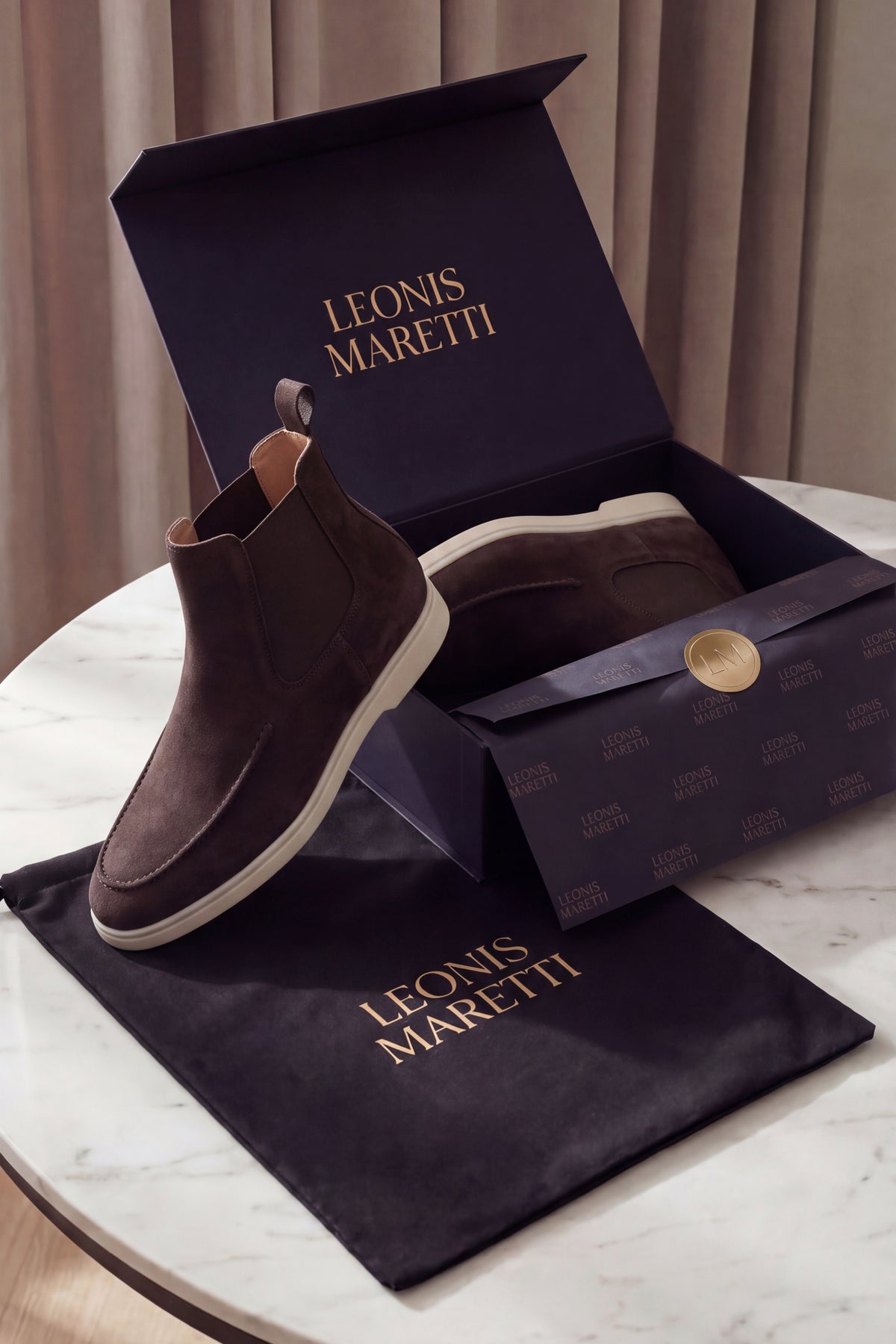 Mantova Chelsea Boots Dark Brown