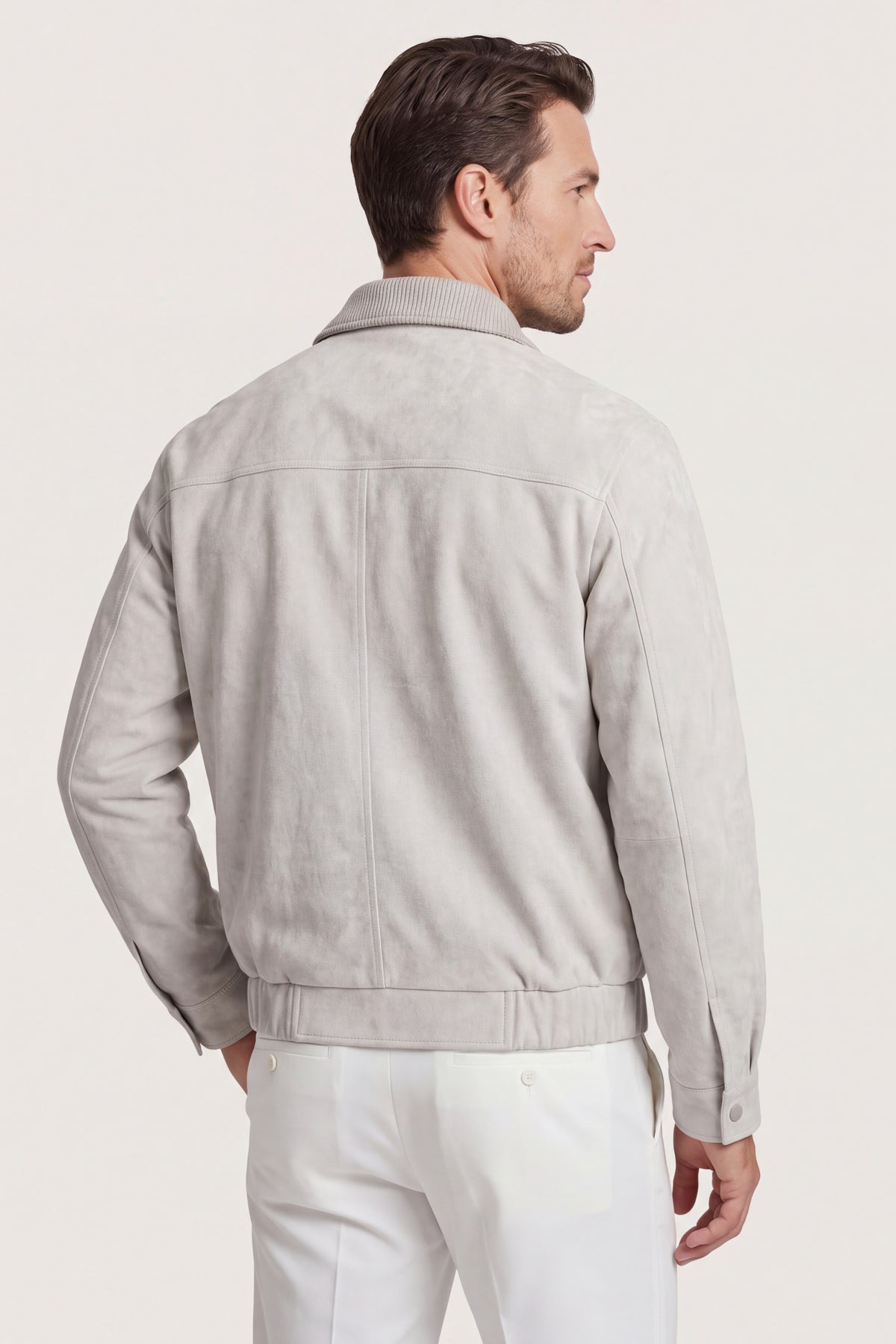 Cosenza Suede Jacket Ivory