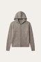 Talieri Hooded Cable Knit Grey