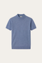 Aurelio Cashmere Knit Tee Blue