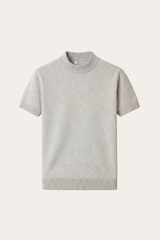 Aurelio Cashmere Knit Tee Grey