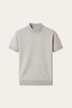 Aurelio Cashmere Knit Tee Grey