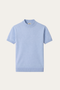 Aurelio Cashmere Knit Tee Light Blue