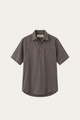 Monza Linen Polo Shirt Grey