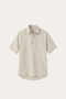Monza Linen Polo Shirt Beige