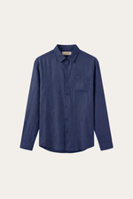 Torino Linen Shirt Blue