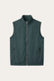 Valeno Stand-Collar Zip Vest Green