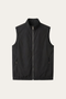 Valeno Stand-Collar Zip Vest Black