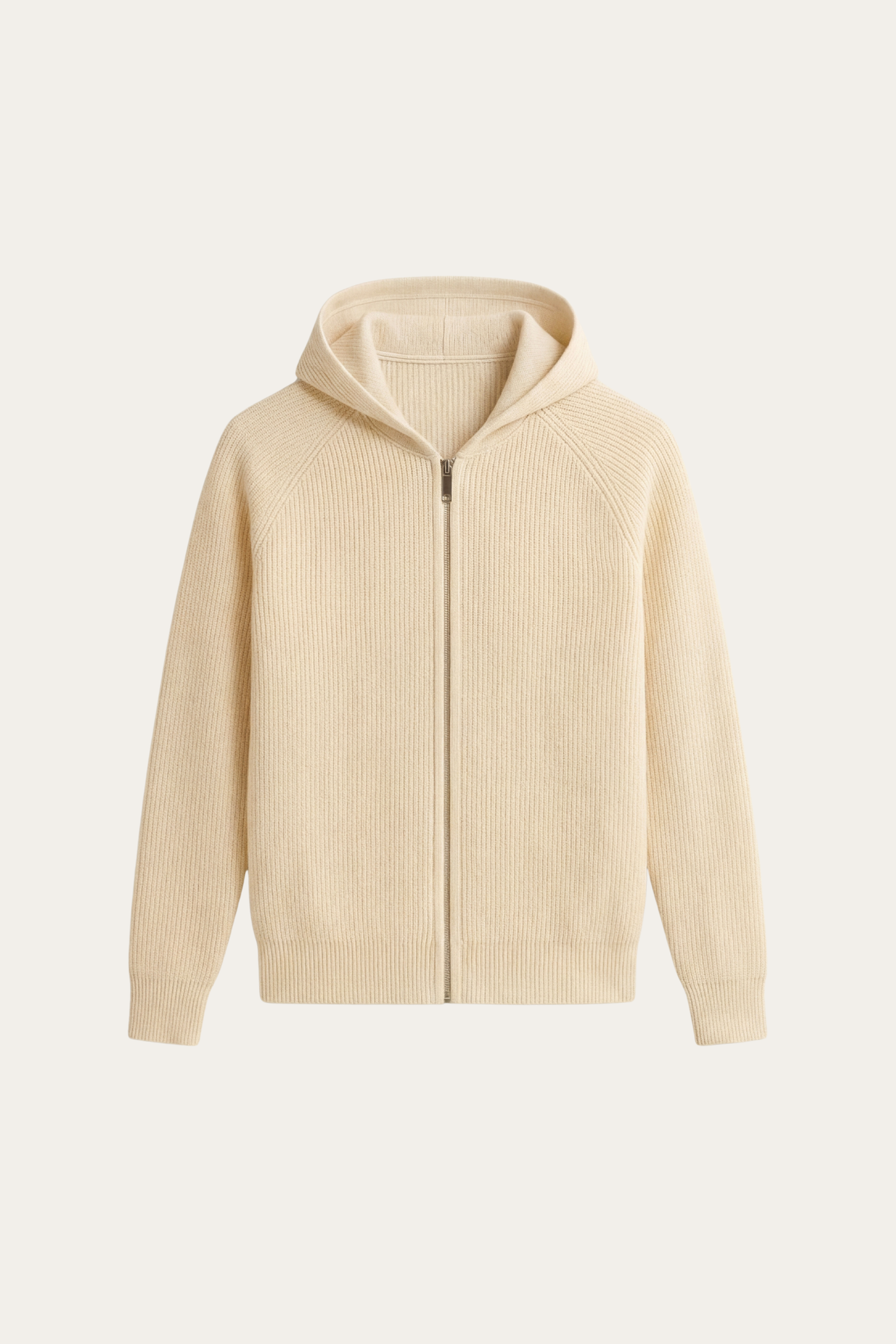 Amalfi Merino Hooded Sweater Beige