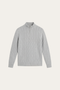 Lerano Cashmere Half-Zip Knit Grey