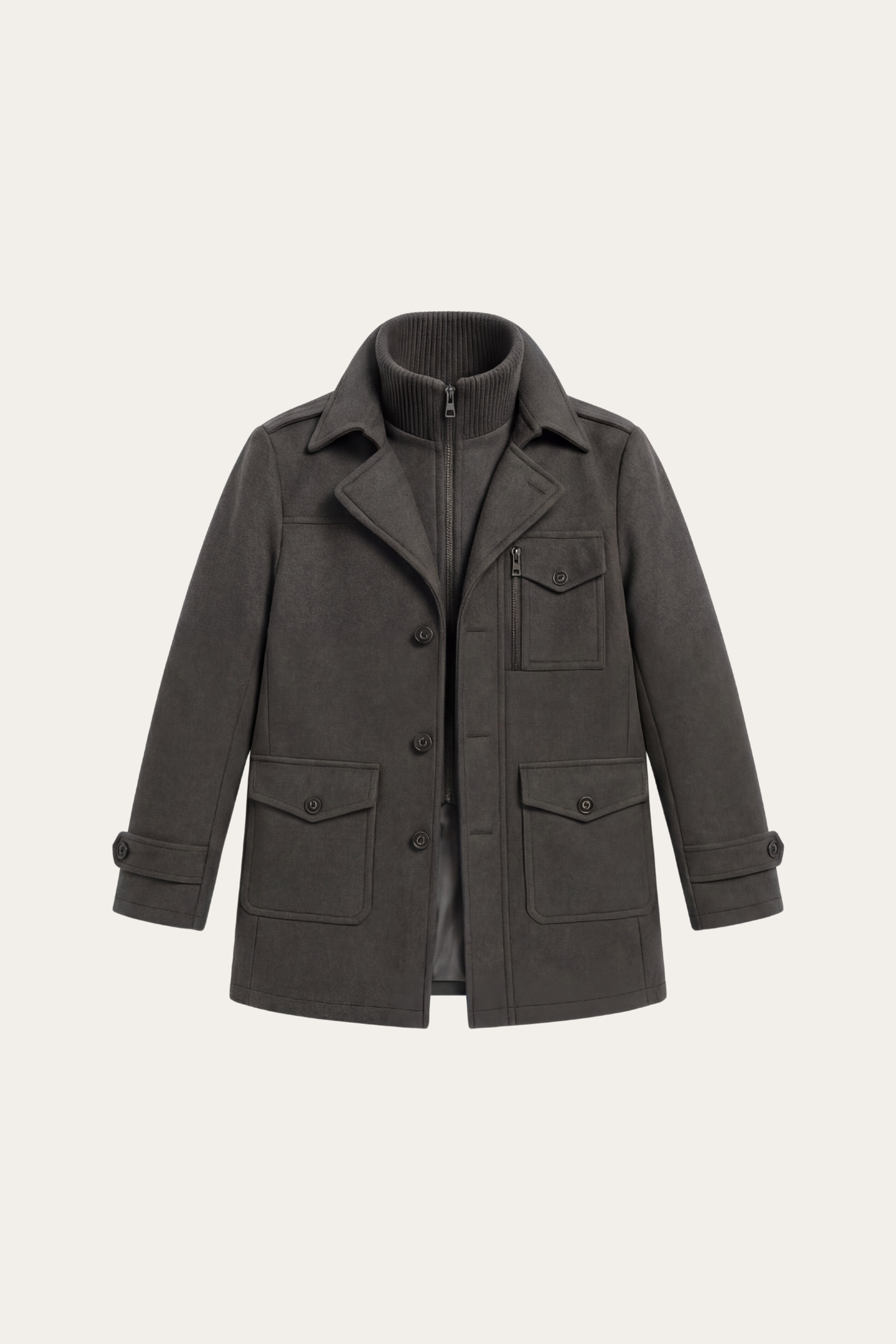 Melvin Field Coat Grey