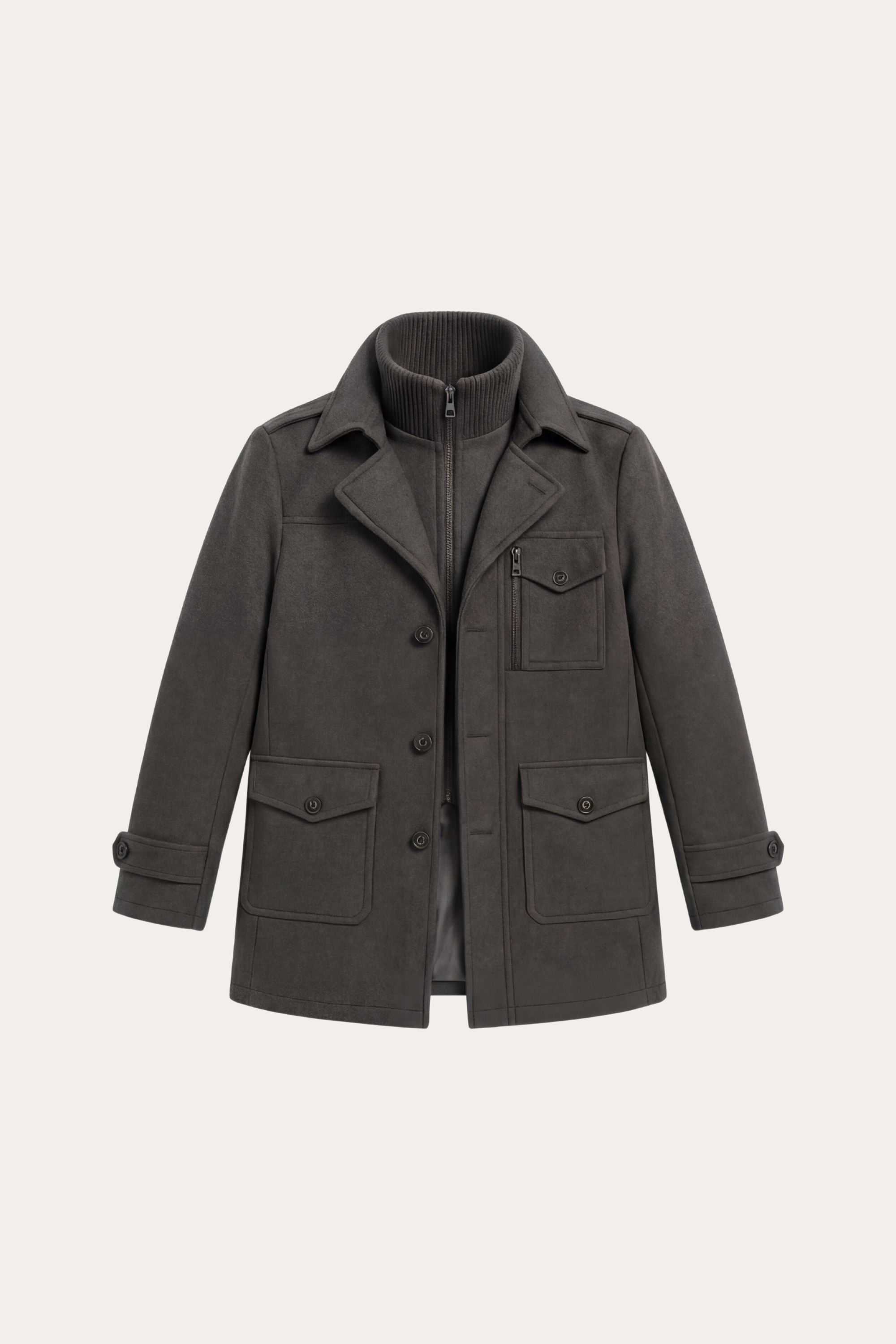 Melvin Field Coat Grey
