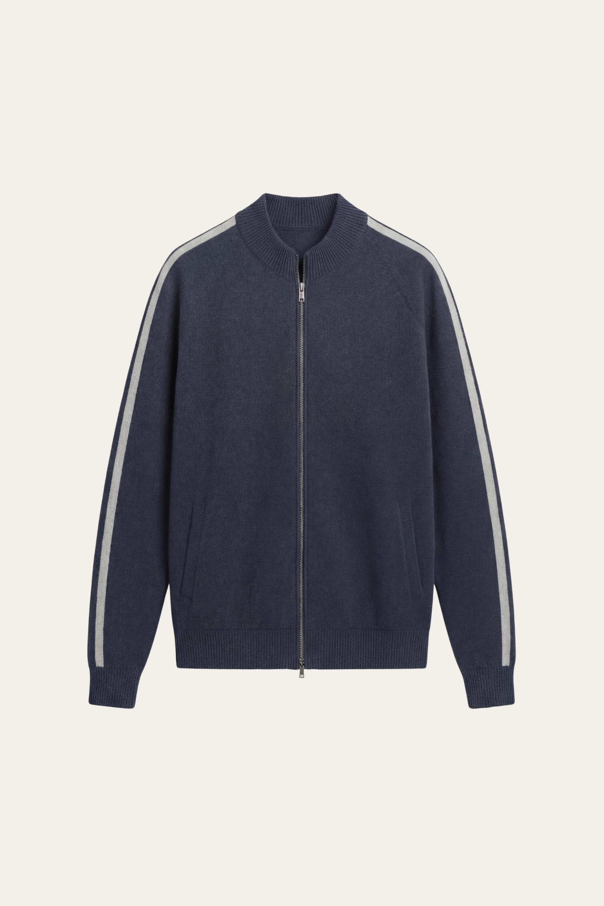 Lorenti Cashmere Zip Knit Navy