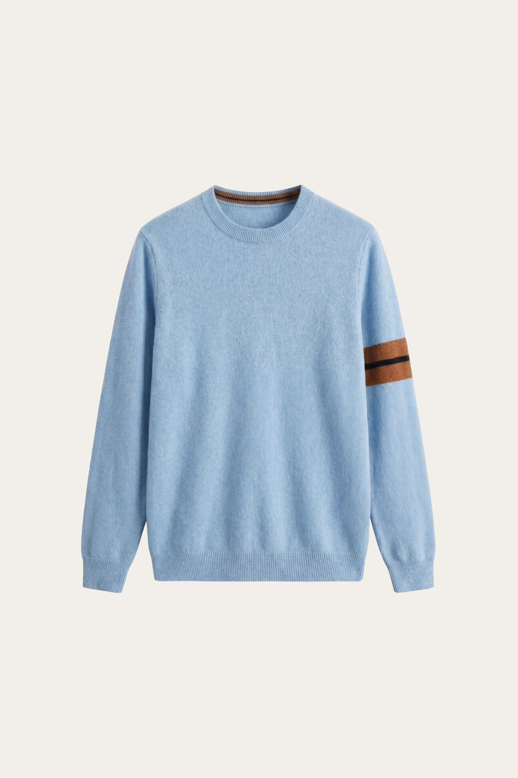 Valeno Cashmere Crewneck Sweater Sky Blue