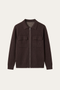 Orvello Dual-Zip Wool Cardigan Brown