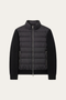 Parma Quilted Knit Hybrid Jacket Black