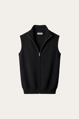 Alberto Merino Zip Vest Black