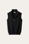Alberto Merino Zip Vest Black