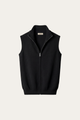 Alberto Merino Zip Vest Black