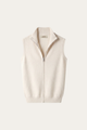 Alberto Merino Zip Vest Ivory