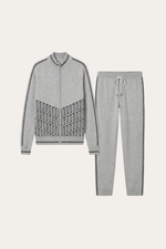 Enzo Cashmere Full-Zip Set Grey