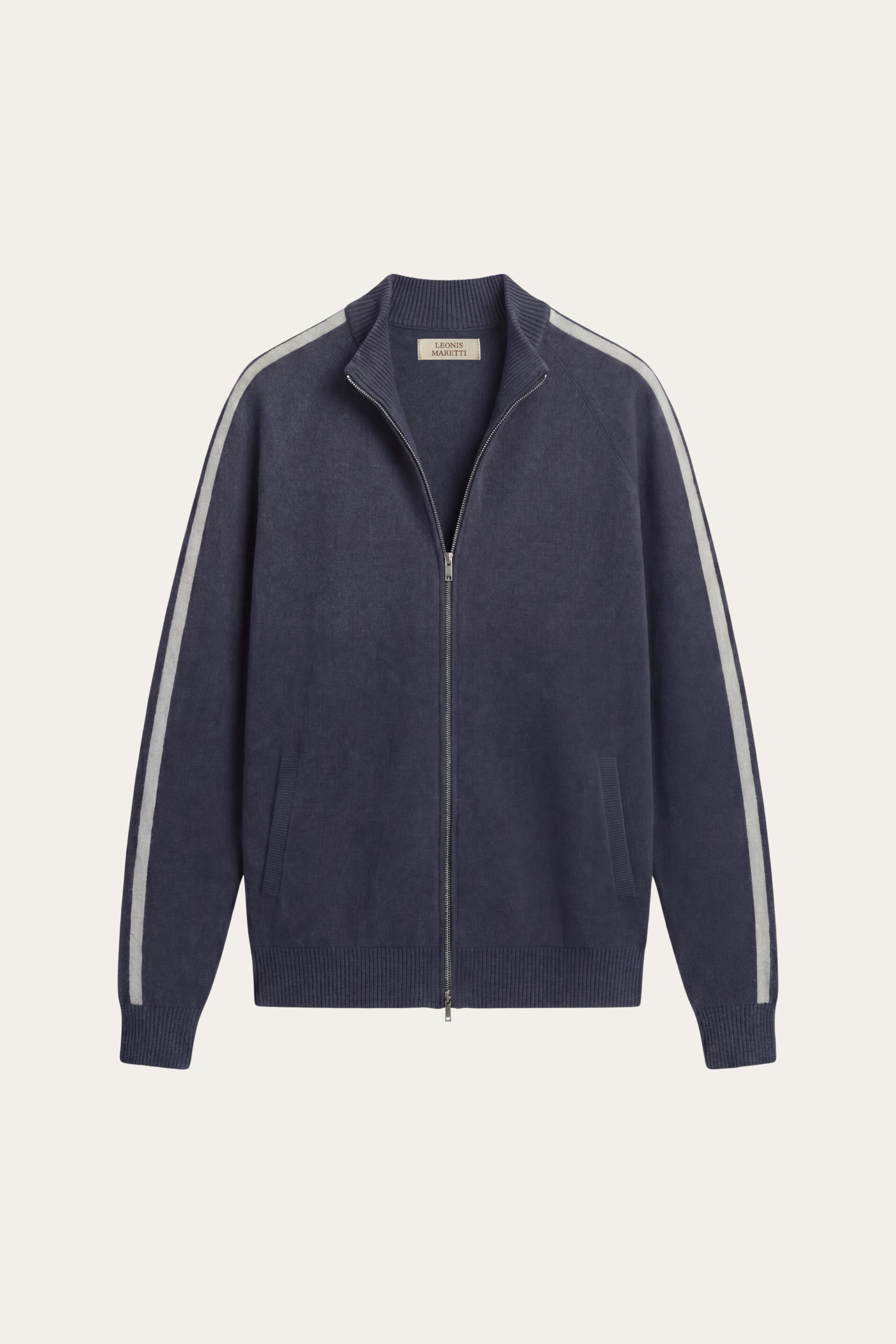 Lorenti Cashmere Zip Knit Navy