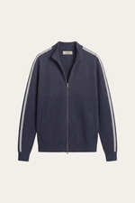 Lorenti Cashmere Zip Knit Navy