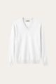 Merano V-Neck Knit Sweater White