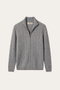 Bolzano Cable Zip Knit Grey