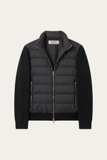 Parma Quilted Knit Hybrid Jacket Black